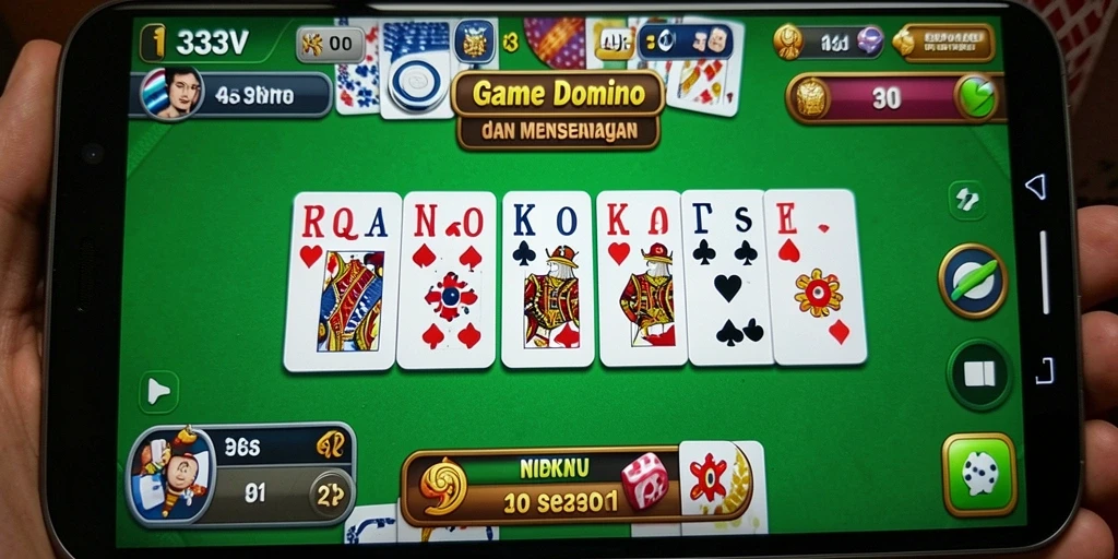 Tampilan gameplay seru di dalam game Domino 333V.