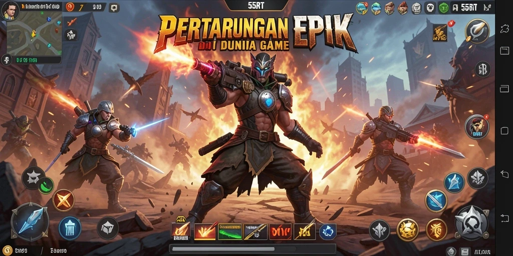 Tampilan menegangkan dari pertarungan di 55RT.