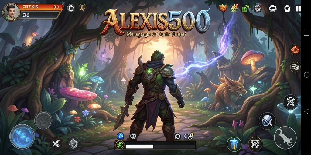 Gameplay ALEXIS500 menampilkan eksplorasi mendalam dan tantangan seru.