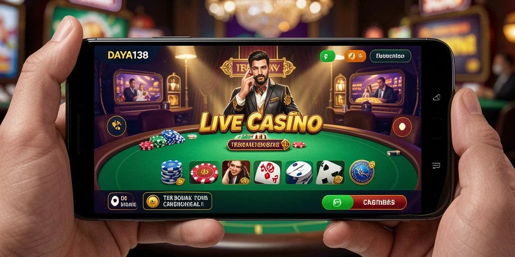 Tampilan gameplay Live Casino yang menarik dan interaktif di DAYA138.