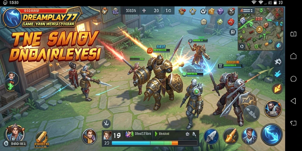 Tampilan menarik dari gameplay strategis DREAMPLAY77.