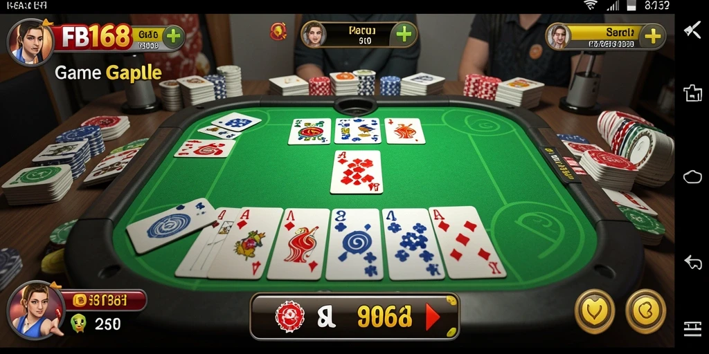 Tampilan menarik dari gameplay Gaple yang mengasyikkan.