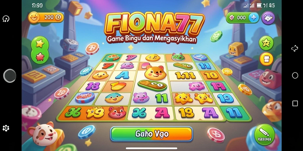 Tampilan permainan Bingo yang menarik dan interaktif.