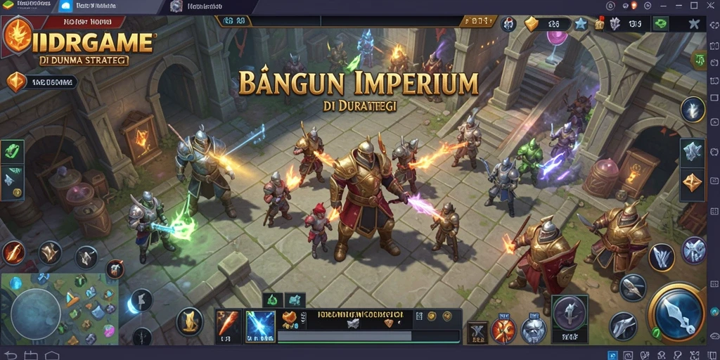 Screenshot utama IDRGAME menunjukkan pertempuran yang mendebarkan.