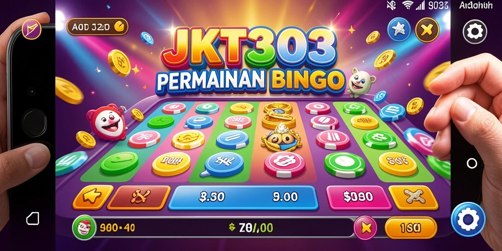 Tampilan gameplay seru di aplikasi Bingo JKT303.