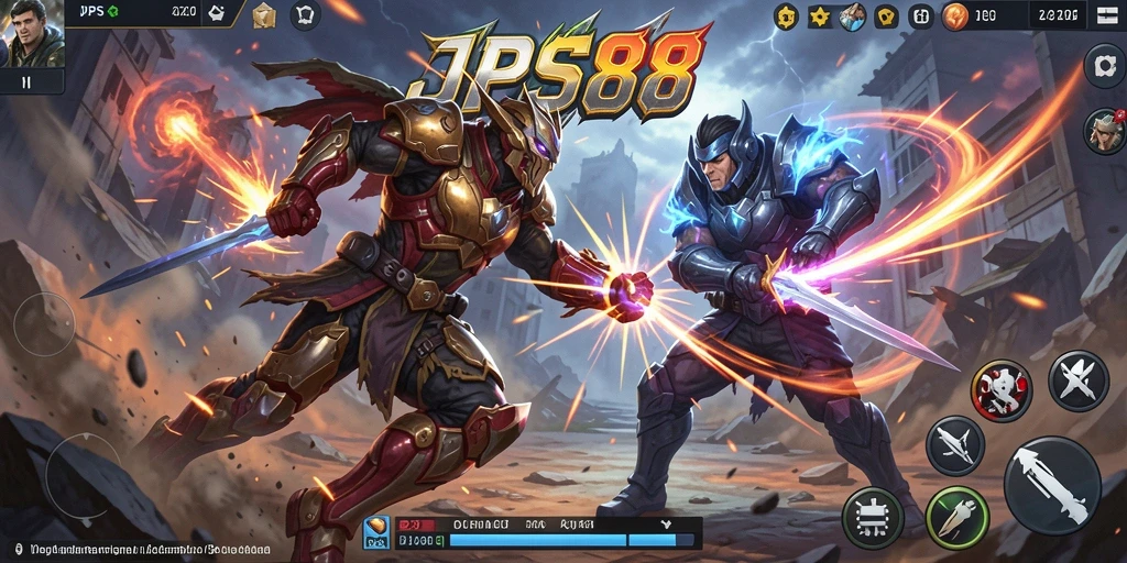 Screenshot gameplay JPS88 yang menunjukkan aksinya yang mendebarkan.