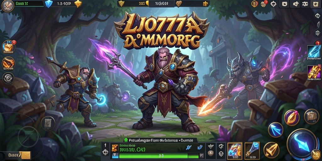 Gameplay LJO777 yang menampilkan pertarungan epik dan petualangan multiplayer.