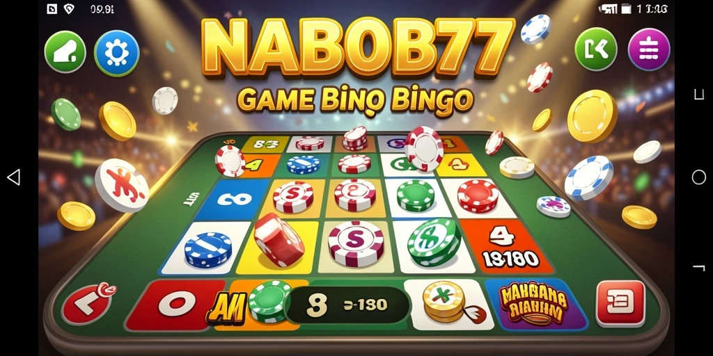 Tampilan gameplay NABOB77 yang mengasyikkan dengan suasana Bingo.