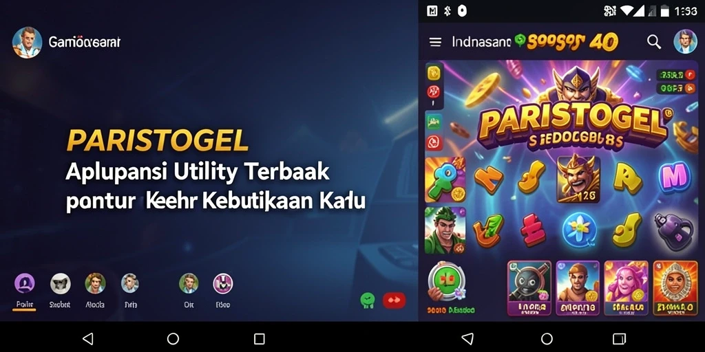Tampilan utama PARISTOGEL yang sederhana dan intuitif.