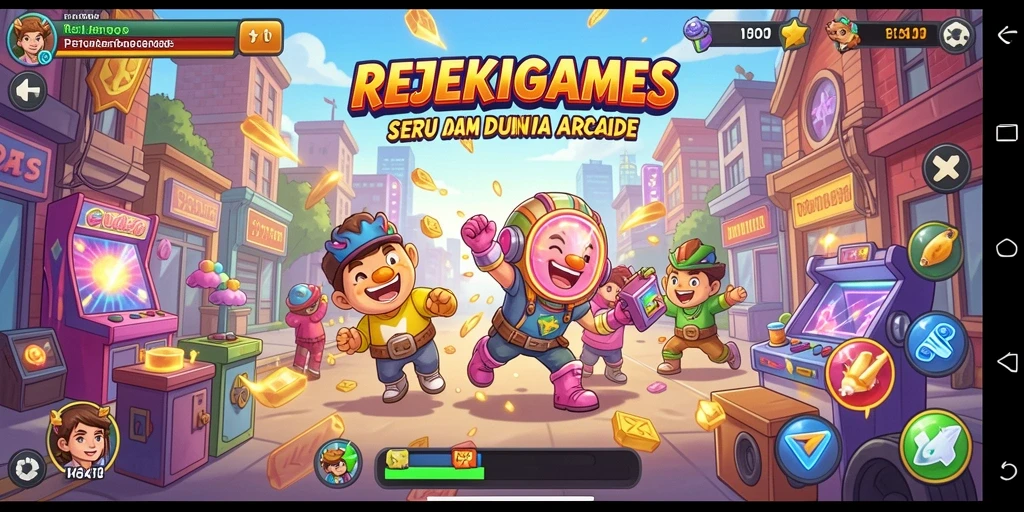 Tampilan gameplay seru dari game Arcade REJEKIGAMES.