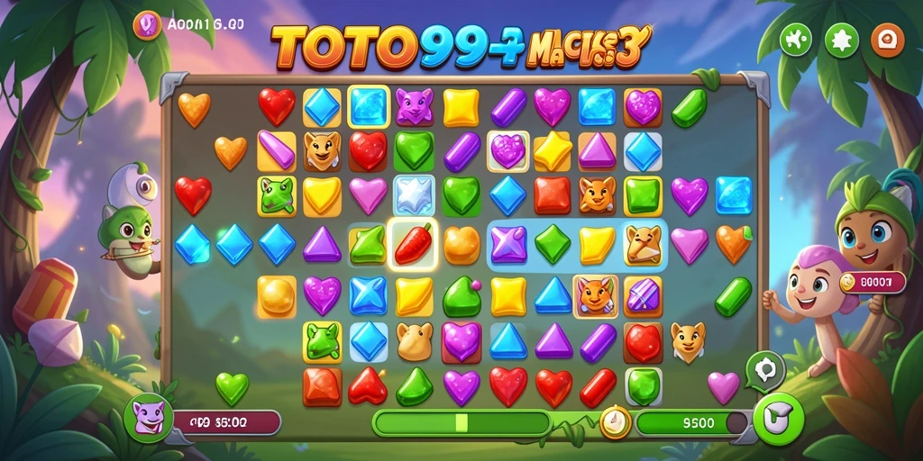 Gameplay seru TOTO99 dengan tantangan Match-3 yang menakjubkan.