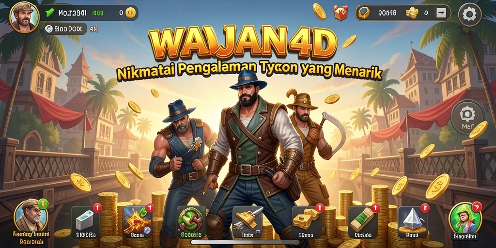 Tampilan gameplay seru dalam WAJAN4D yang menggambarkan pengalaman Tycoon.