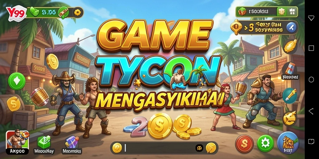 Tampilan gameplay menakjubkan dari Y89 yang penuh strategi Tycoon.